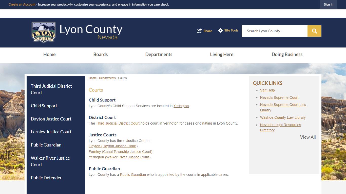 Courts | Lyon County, NV - Official Website